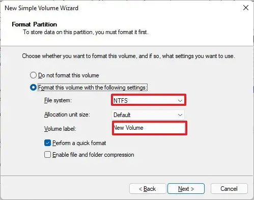 How to create partition on Windows 11