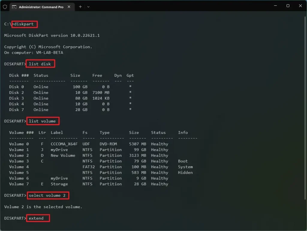 How to change partition size in Windows 11