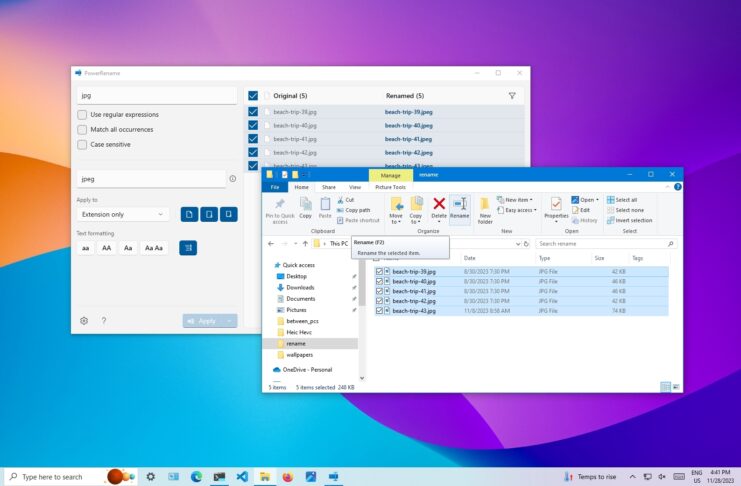 Save time: How to rename multiple files at once on Windows.